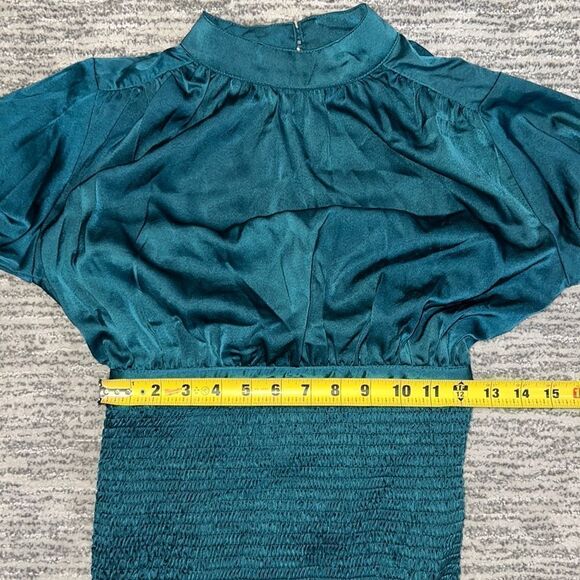 NWT Revolve Line And Dot ELLIOT DRESS Emerald XS - Picture 11 of 15
